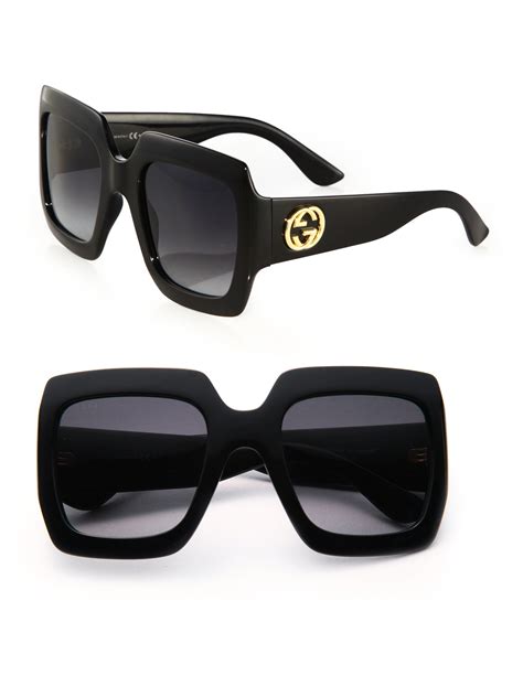 new gucci square sunglasses|Gucci 54mm oversized square sunglasses.